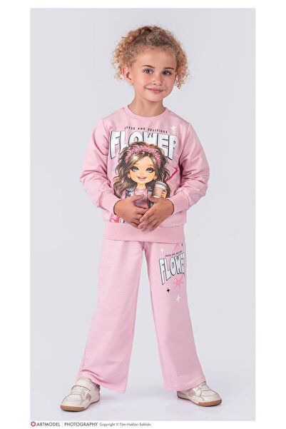 ÖRZİKİDS Seasonal Printing Girl Tracksuit Set 3-10