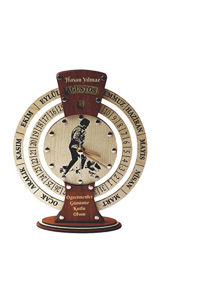 SHELİFE Öğretmenler gününe özel Sonsuz Maya Takvimli Masa Saati