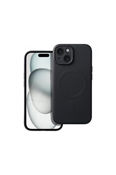 OEM Husa MagSafe pentru Apple iPhone 15 Plus Silicone Mag Neagra