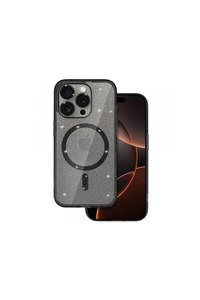 OEM Husa MagSafe pentru Apple iPhone 16 Pro Glitter Transparenta