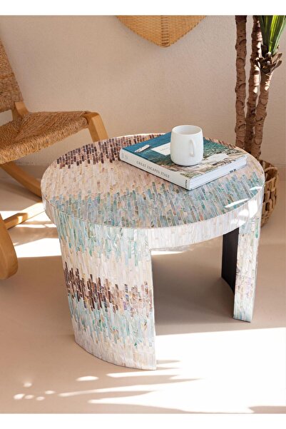 The Mia Tabure Yan Sehpa 66x48 cm TLC0119