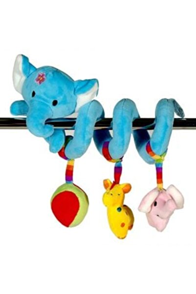 Tessari Blue Elephant Spiral with Toys for Crib 20 cm