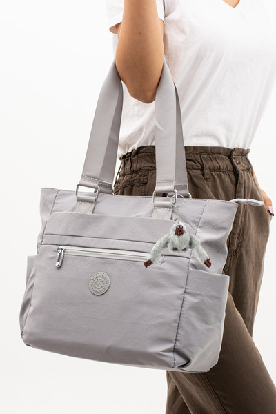 Çantaland Geantă de umăr și crossbody din țesătură Crinkle pentru femei – cu ...