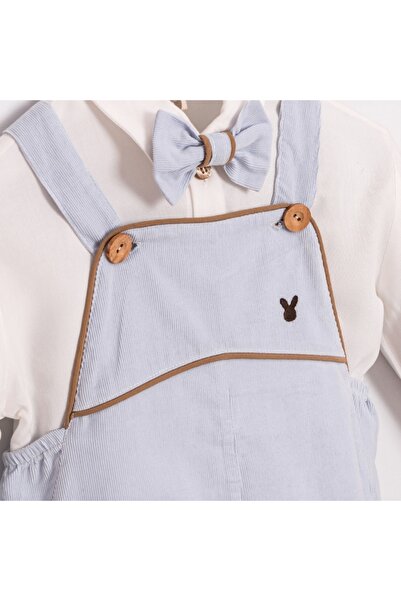 Momercy Petit Chic Shirt and Bow Tie Baby Boy Salopet Set