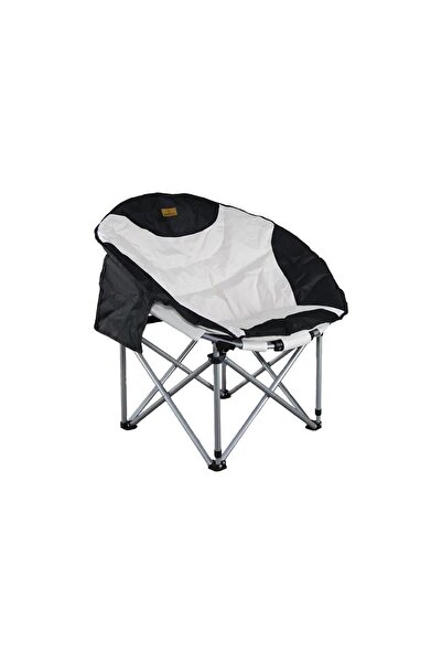 MADFOX Katlanır Kamp Piknik Sandalyesi - Moonchair Deluxe - Siyah/Gri - 547212 - Taşıma Çantalı