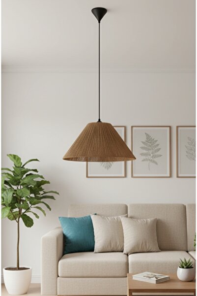 Mirfilo Jüt avize, hasırlı avize, mutfak, cocuk odası avize (20x35)