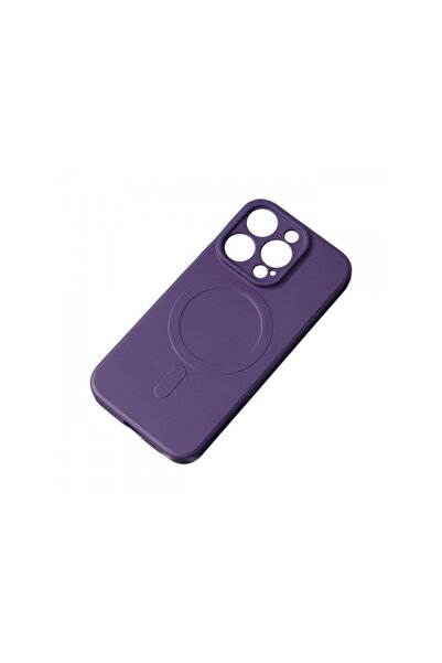 OEM Силиконов калъф MagSafe за Apple iPhone 15 Pro, лилав