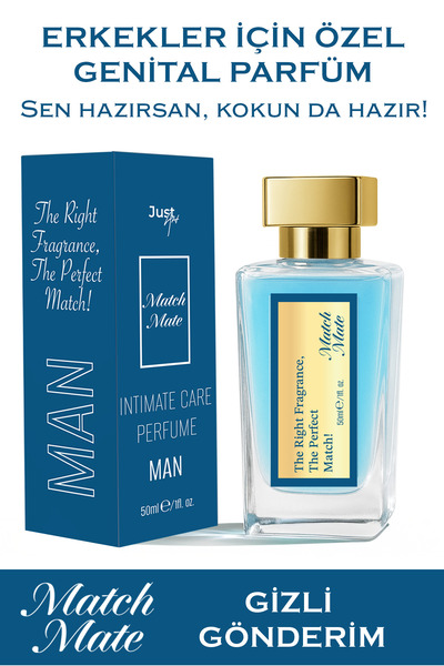 Just Art Match Mate Erkek Genital Bölge Parfümü 50ml Koku Giderici