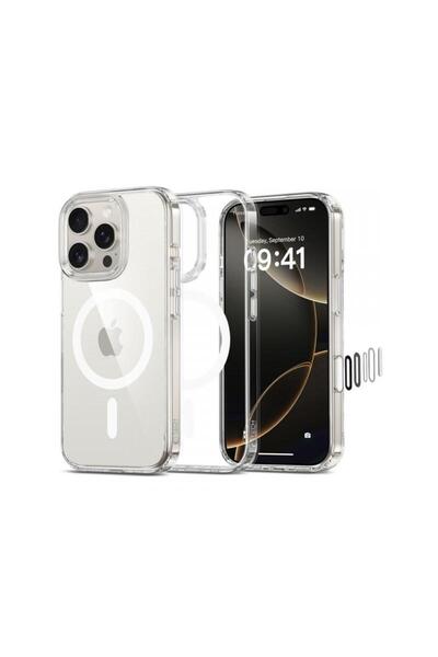 Tech-Protect Husa MagSafe pentru Apple iPhone 16 Pro Flexair Hybrid CC Transp...