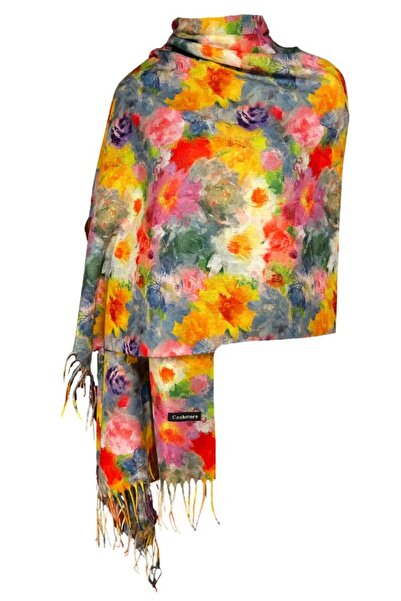DACSHOP Lady's cashmere scarf F, Dacali, multicoloured, 180 x 70 cm