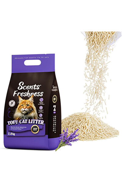 scents freshness رمل قطط توفو 6 لتر (2.8 كجم) طبيعي ممتاز سريع التكتل، (عبوة ...