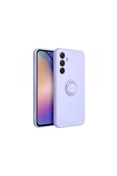 OEM Husa pentru Samsung Galaxy A16 5G A166 / A16 4G A165 Silicone Ring Mov