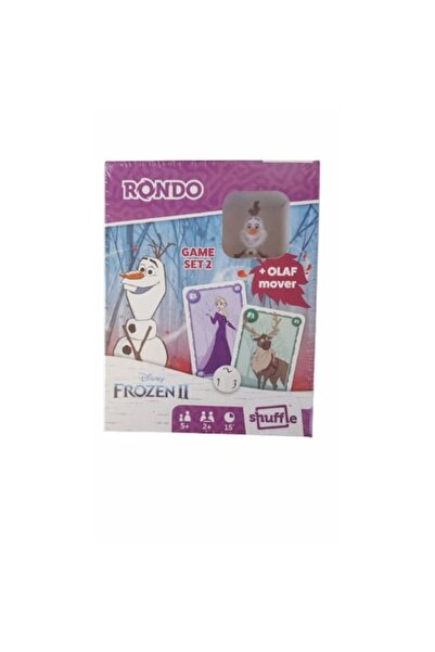 Disney Joc de carti Rondo Game Set2 Frozen II, contine 20 carti, un zar si o figurina Olaf, 5ani