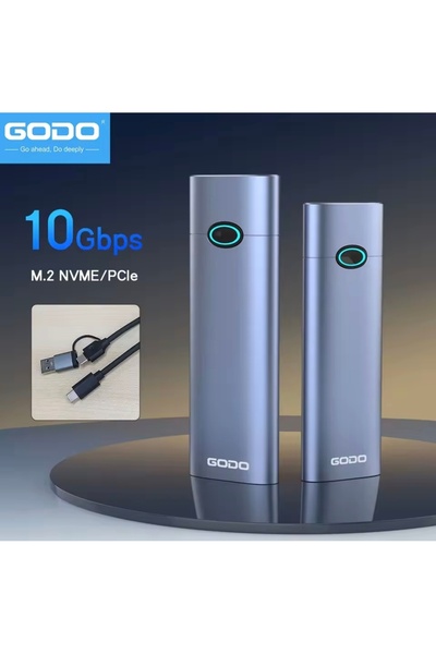 GODO M2 Nvme Muhafazası Ku-tu-su 10Gbps Usb 3.2 Yüksek Hızlı Ce Lisanslı 2280/2260/2242/2230 Uyumlu