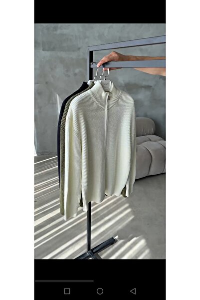 Q45collection Oversize Erkek Triko Feumarli Ceket