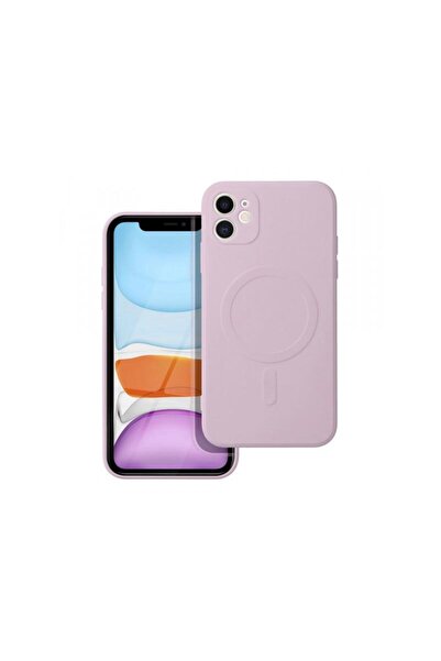 OEM Husa MagSafe pentru Apple iPhone 11 Silicone Mag Roz