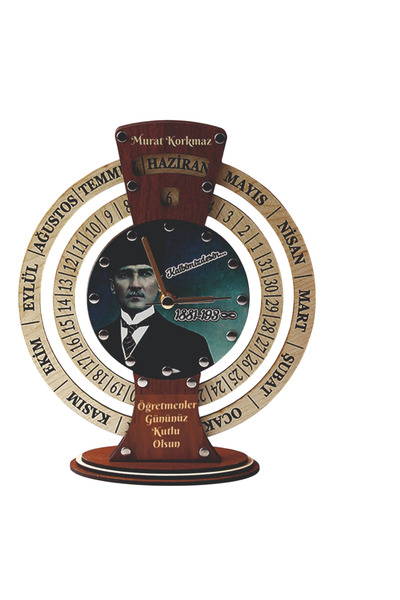 SHELİFE Öğretmenler gününe özel Sonsuz Maya Takvimli Masa Saati