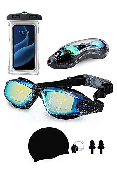 SUCITY نظارات سباحة مضادة للضباب 5 في 1