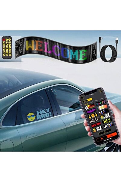 FONIX GlowLine Car – de la FONIX, Panou LED programabil, Moduri animate, Bandă flexibilă, Control Bluetooth