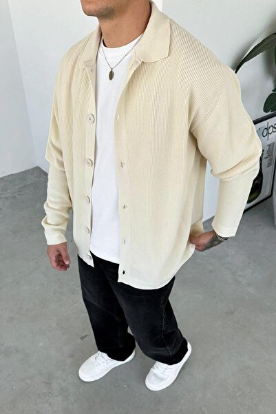 HAFKAGİYİM Крем кафяво пуловерче с копчета