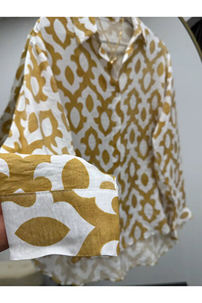 modabetce Silvery Satin Women's Shirt