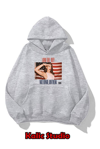 Kalic Studio Hanorac oversize Lana Del Rey gri