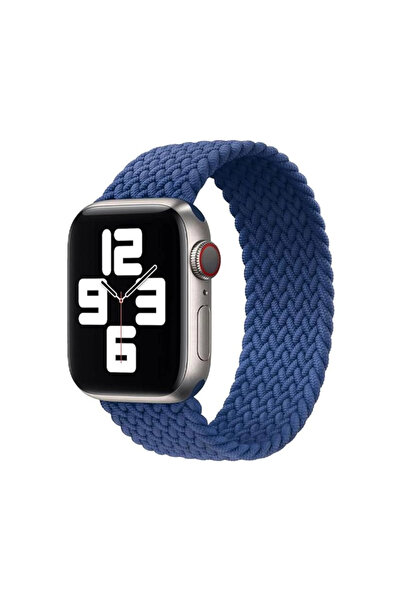 Forzacase Apple Watch 11 Series 46mm ile uyumlu Hasır Örgü Solo Loop Kordon K...