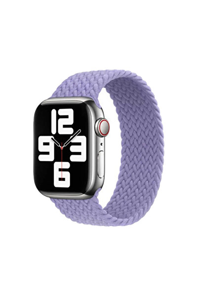 Forzacase Apple Watch 11 Series 46mm ile uyumlu Hasır Örgü Solo Loop Kordon K...