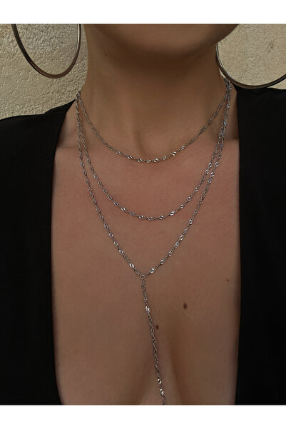 pop up store Multi Layer Singapore Chain Stainless Steel Necklace