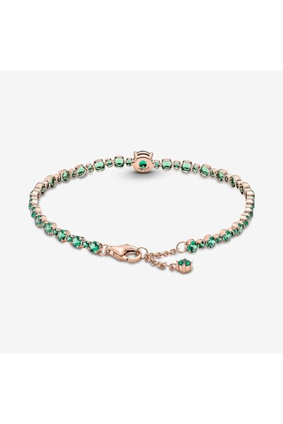 Pandora Bratara Stralucitoare tip Tenis Pave Cristal verde - 18cm