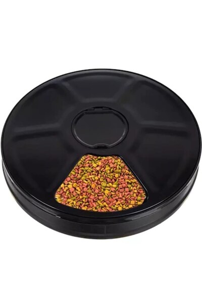 Manolex Distribuitor Automat de Hrana pentru Animale, cu 6 Compartimente, Tim...