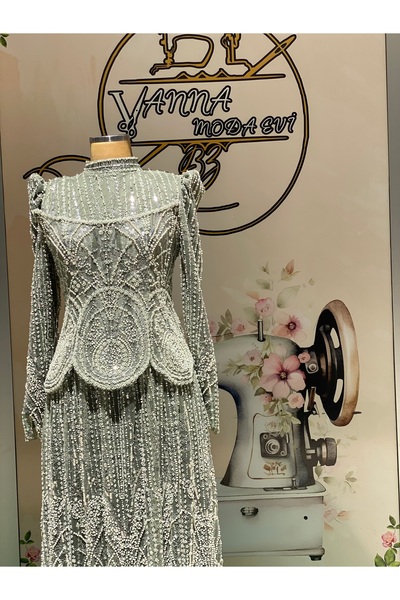 VANNA MODAEVİ Korseli taşlı abiye