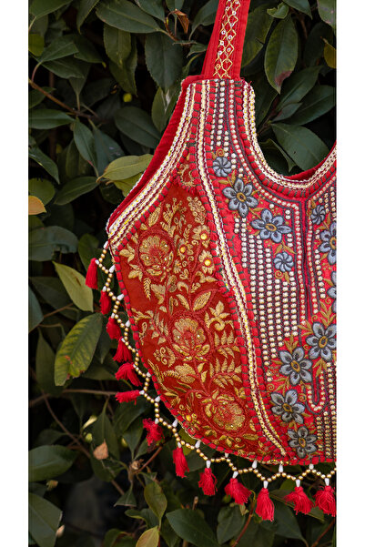 Moon and Cloud Hint İşlemeli Çantalar