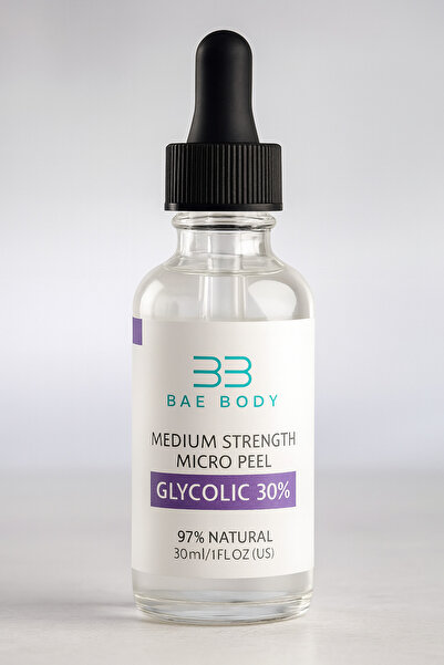 baebody سيروم حمض الجليكوليك النقي بنسبة 30% - تقشير كيميائي، مضاد للعيوب، مش...