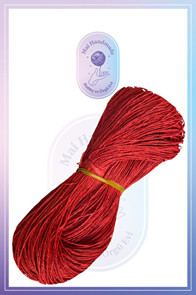 Mai Handmade Hobby ve Örgü Evi Doğal Kağıt İp 300-350 Gr Yaklaşık 300-350 Met...