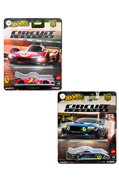 HOT WHEELS Circuit Legends Ferrari 499P - 2024 Ford Mustang RTR Spec 5-FD
