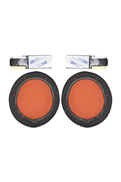 PadForce Set of 2 sponges + upper band sponge for SteelSeries 9H, Over-Ear headphones - Orange
