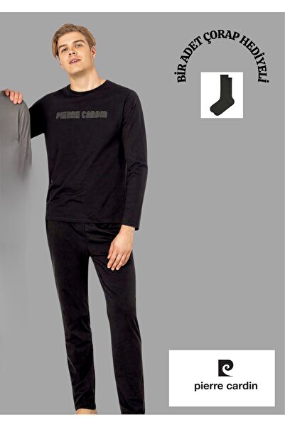 Pierre Cardin 100% Cotton Crew Neck Pocketed Pajama Set Thclvr63Pc