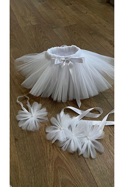 ELALEL TASARIM White Newborn 3-Piece Set from Hayal Tülden