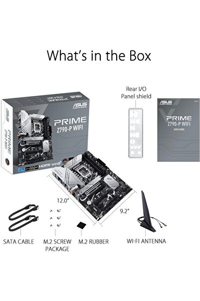 ASUS Prime Z790-P Motherboard – LGA1700 Socket, Z790 Chipset, USB 3.2 Gen 2, ATX
