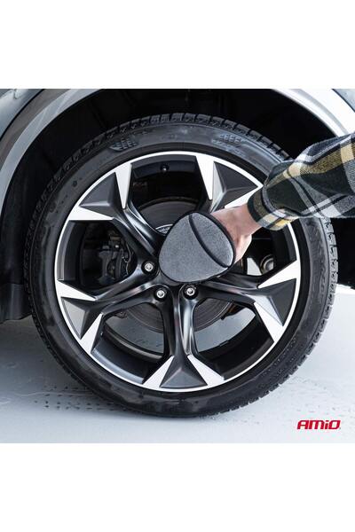 AMIO Microfiber pad glove for cleaning rims,
