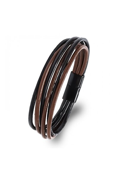 SeyCey.co Men's Bracelet |   Brown Black Multi-Layered Design |   February 14...
