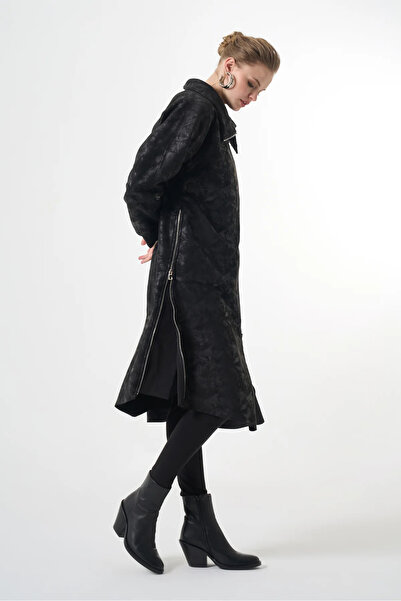 MissWhence Zipper Detailed Cap Black 36400