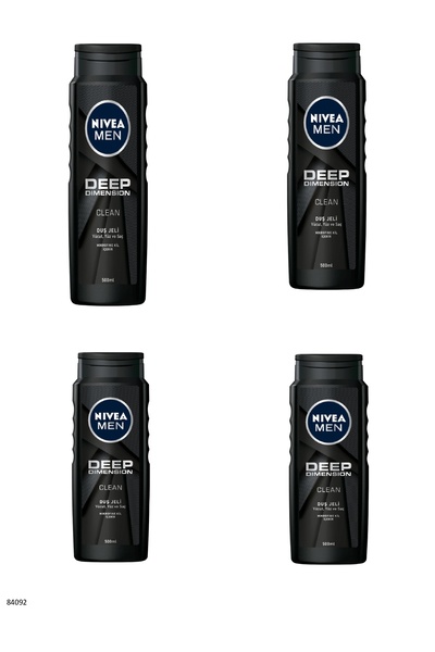 NIVEA 84092 DEEP DIMENSION DUŞ JELİ 500ML 4 ADET