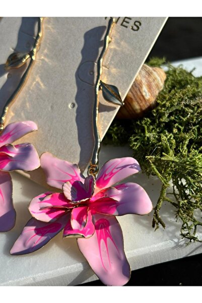 shop Zara Model Pembe Tasarım Küpe