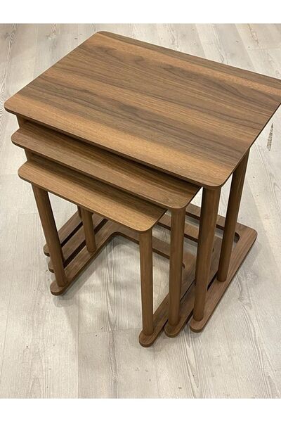 Uzunlu Aksesuar Ezel Tekerlekli C Zigon Sehpa