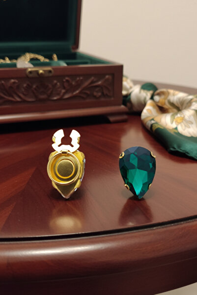 Reoona Yeni Trend Yeşil Damla Modeli Düğme Kapağı Broş Düğme Klipsi 1 Adet - ...