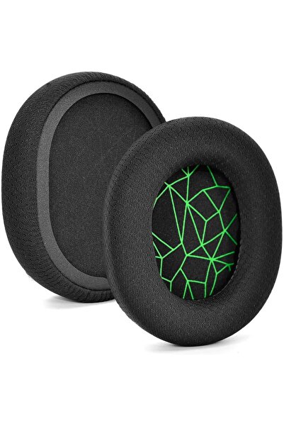 PadForce Earpads Cushion for SteelSeries Arctis 1/3/5/7/9/Pro Wireless Headsets - Black - Mesh - Green