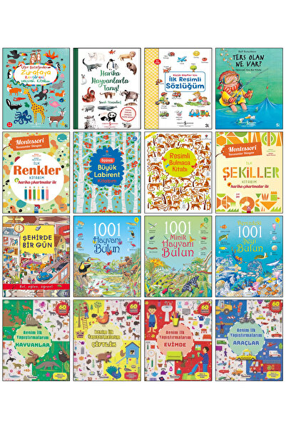 TÜRKİYE İŞ BANKASI KÜLTÜR YAYINLARI Resimli Sözlük İlk Renkler Şekiller Kitab...