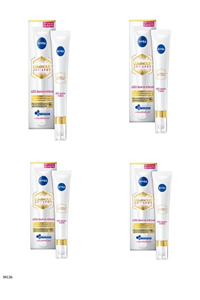 NIVEA 94136 Luminous630 ®   Anti-Dark Circle Eye Care Cream 4 Pcs